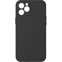 Чехол для телефона Baseus Liquid Silica Gel Protective для iPhone 12 Pro (черный)