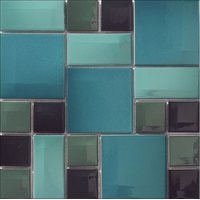 Керамическая плитка Vitra Day-To-Day Acqua Blue Mix Glossy 300x300
