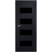Межкомнатная дверь ProfilDoors 46U L 70x200 (черный матовый/триплекс черный)