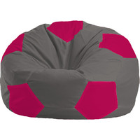 Кресло-мешок Flagman Мяч М1.1-371 (серый темный/фуксия)