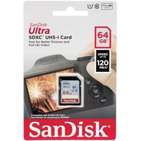 Карта памяти SanDisk Ultra SDXC SDSDUN4-064G-GN6IN 64GB