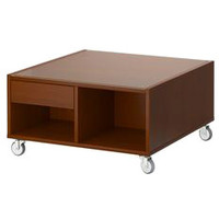 Журнальный столик Ikea Буксэль (классический коричневый) [102.071.56]