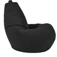 Кресло-мешок Sled Велюр 100x100x145 (черный)