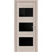Межкомнатная дверь Triadoors Luxury 580 ПО 90x200 (cappuccino/лакобель черный)