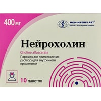 Препарат для лечения заболеваний нервной системы Med-Interplast Нейрохолин, 400 мг, 10 пак.