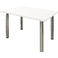 Кухонный стол Solt 100x60 (белый/ноги хром)