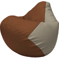 Кресло-мешок Flagman Груша Макси Г2.3-0702 (коричневый/светло-серый)