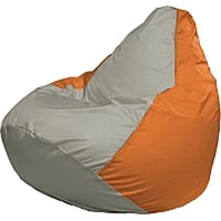 Кресло-мешок Flagman Груша Медиум Г1.1-342 (серый/оранжевый)