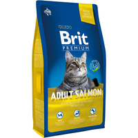 Сухой корм для кошек Brit Premium Cat Adult Salmon 8 кг