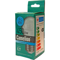 Светодиодная лампочка Camelion Е27 5Вт 4000K G45 15060