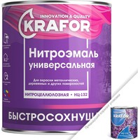 Эмаль Krafor НЦ-132 0.7 кг (белый)