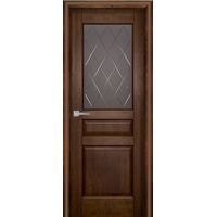 Межкомнатная дверь Юркас Валенсия м. ДО 70x200 (античный орех, стекло матовое с фрез)