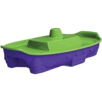 Песочница Doloni-Toys Корабль 03355/2 (фиолетовый/салатовый)