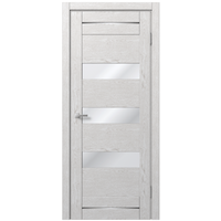 Межкомнатная дверь MDF-Techno Dominika 104 80x200 (дуб бело-серый, лакобель кремовый) в Витебске