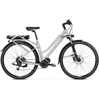 Электровелосипед Kross Trans Hybrid 3.0 Lady DM 2020 (серебристый)