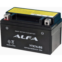 Мотоциклетный аккумулятор ALFA YTX7A-BS (7 А·ч)