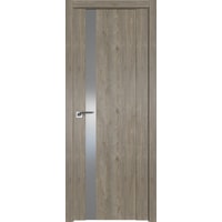 Межкомнатная дверь ProfilDoors 62XN L 70x200 (каштан темный/стекло серебряный лак)