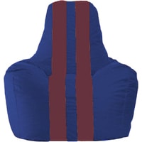Кресло-мешок Flagman Спортинг С1.1-123 (синий/бордовый)