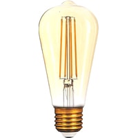 Светодиодная лампочка Gauss LED Filament ST64 E27 8W Golden 2400К 157802008