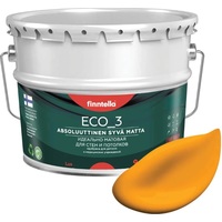 Краска Finntella Eco 3 Wash and Clean Liekki F-08-1-9-FL127 9 л (плам. желтый)
