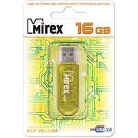 USB Flash Mirex Color Blade Elf Yellow 16GB [13600-FMUYEL16]