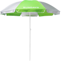 Пляжный зонт Sundays HYB1812 (зеленый/серебристый)
