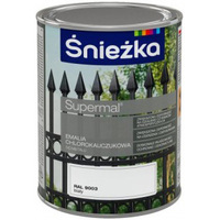Эмаль Sniezka Supermal Эмаль хлоркаучуковая 0.9 л (RAL 3020)