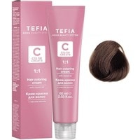 Крем-краска для волос Tefia Color Creats 6/88 (темный блондин шоколад интенсивный)