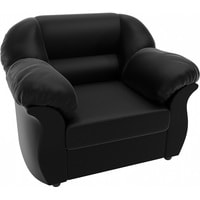 Интерьерное кресло Лига диванов Карнелла 105853 (экокожа, черный)