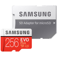 Карта памяти Samsung EVO Plus microSDXC 256GB + адаптер