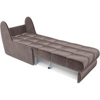 Кресло-кровать Мебель-АРС Барон №2 (бархат, серо-шоколадный Star Velvet 60 Coffee)