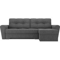 Угловой диван Лига диванов Амстердам 28225 (правый, рогожка, серый)