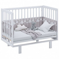Классическая детская кроватка Polini Kids Simple 340 (белый)