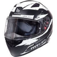 Мотошлем MT Helmets Mugello Vapor Matt (XS, черный/белый)