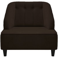 Интерьерное кресло Brioli Дино П (велюр, B74 коричневый/темные ножки)
