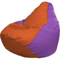 Кресло-мешок Flagman Груша Г2.1-206 (оранжевый/сиреневый)