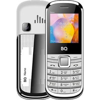 Кнопочный телефон BQ-Mobile BQ-1415 Nano (белый/серебристый)