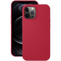 Чехол для телефона Deppa Liquid Silicone Case для Apple iPhone 12 Pro Max (красный)
