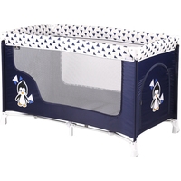 Манеж-кровать Lorelli San Remo 1 Layer 2019 Blue White Penguin