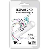 USB Flash Exployd 570 16GB (белый) [EX-16GB-570-White]