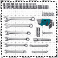 Универсальный набор инструментов Bort BTK-89U (89 предметов)