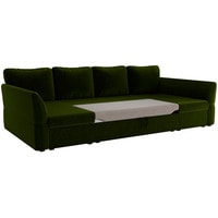 П-образный диван Лига диванов Гесен 29329 (микровельвет, зеленый)