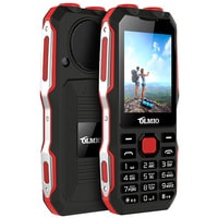 Кнопочный телефон Olmio X02 (черный/красный)