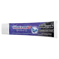 Зубная паста Blend-a-med 3D White Отбеливание и глубокая чистка с Древесным углем 100 мл