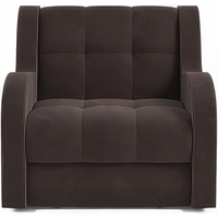Кресло-кровать Мебель-АРС Аккордеон Барон (микровельвет, кордрой коричневый)