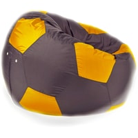 Кресло-мешок Мама рада! Мяч оксфорд (коричневый/желтый, XXXL, smart balls)