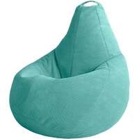 Кресло-мешок Palermo Bormio велюр plush XL (бирюзовый)