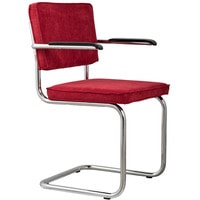 Интерьерное кресло Zuiver Ridge Rib (красный/хром) в Витебске