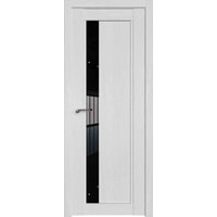 Межкомнатная дверь ProfilDoors 2.71XN L 80x200 (монблан/стекло черный триплекс)