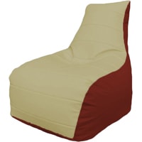 Кресло-мешок Flagman Бумеранг Б1.3-07 (светло-бежевый/красный)